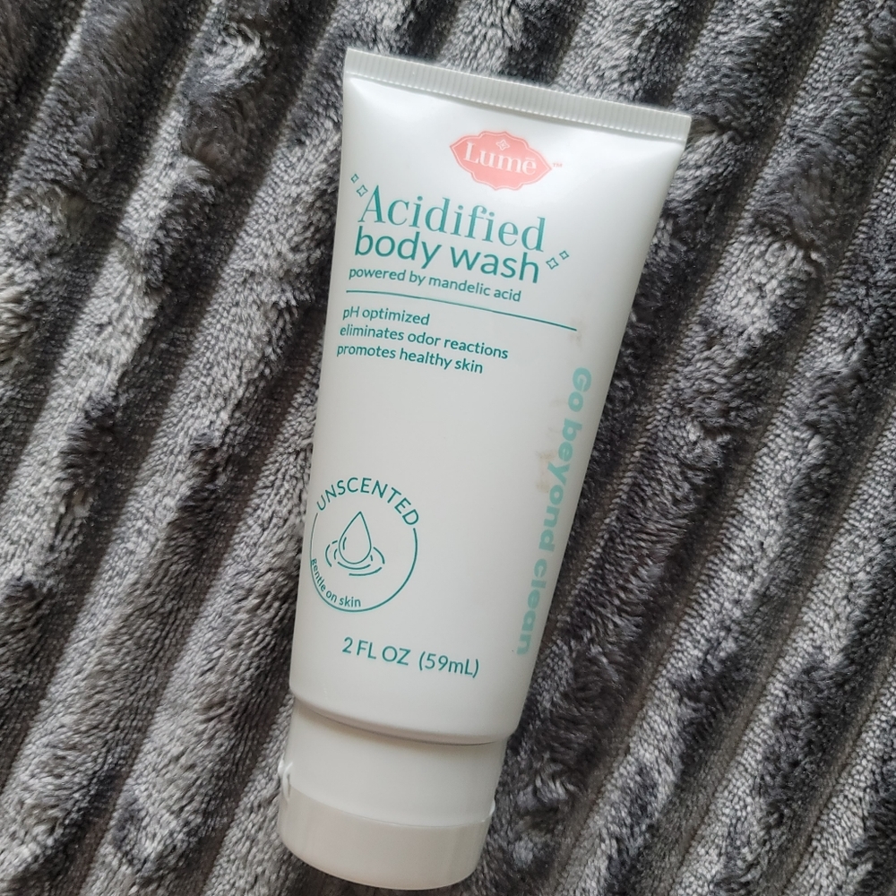 Lume Acidified Body Wash Unscented 2oz Sealed
